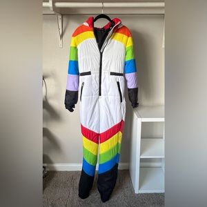 Delia’s Rainbow Puffer Snowsuit